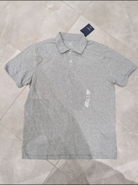 2/$35 GAP Men’s Polo Shirt – XL – Grey – New